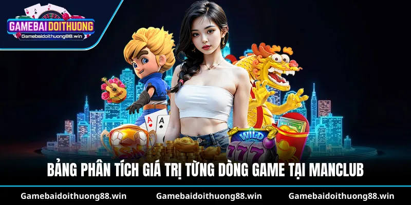 Bảng phân tích giá trị từng dòng game tại Manclub